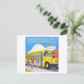 Bus Angel Inspiration Post Card Postkarte (Stehend Vorderseite)