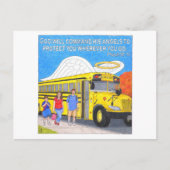 Bus Angel Inspiration Post Card Postkarte (Vorderseite)