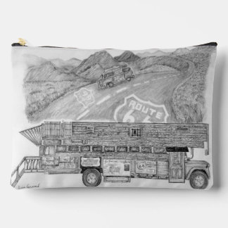 Bus auf einer Accessoire-Tasche Zubehörtasche