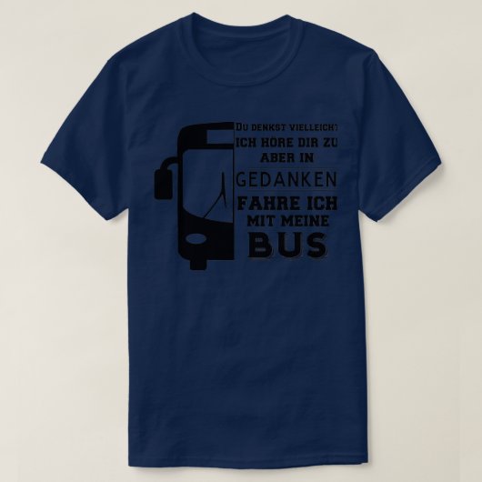 Bus-Buslinie T-Shirt (Design vorne)