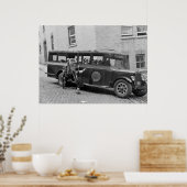 Bus der antiken Schule, 30er Jahre Poster (Küche)