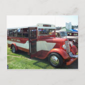 Bus der antiken Schule Postkarte (Vorderseite)