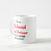 bus driver, school kaffeetasse (Vorderseite Links)