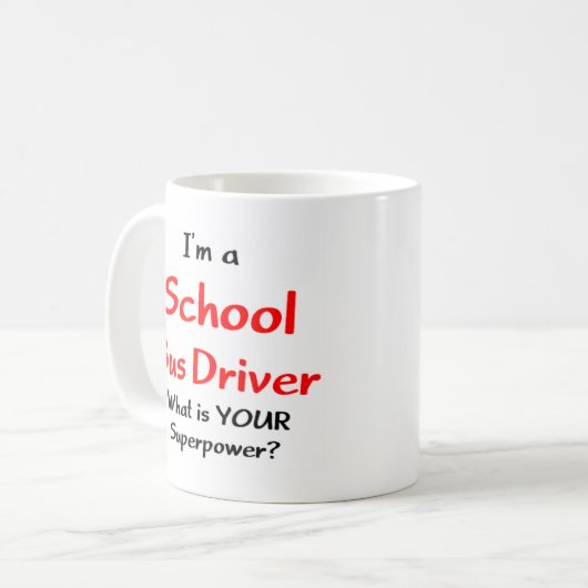 bus driver, school kaffeetasse (Vorderseite Links)