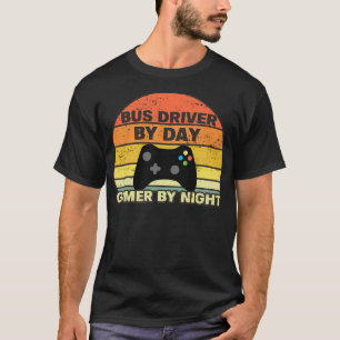 Bus Driver Vintage 60s 70s Gaming Gift T-Shirt