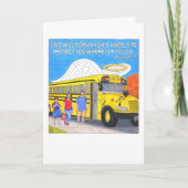 Bus-Engels-Gruß-Karte Dankeskarte (Vorderseite)