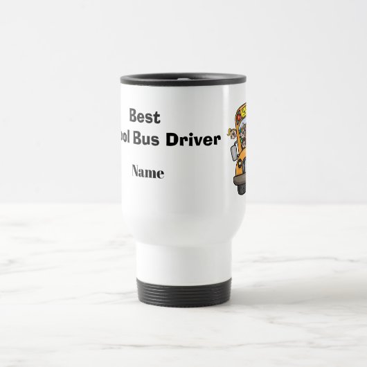 Bus-Fahrer für männliche Schüler - Mug Reisebecher (Mittel)