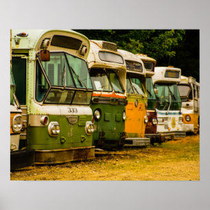 BUS-FRIEDHOF-PLAKAT POSTER