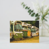 BUS FRIEDHOF POSTKARTE (Stehend Vorderseite)