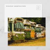 BUS FRIEDHOF POSTKARTE (Vorne/Hinten)