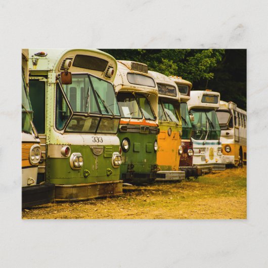BUS FRIEDHOF POSTKARTE (Vorderseite)