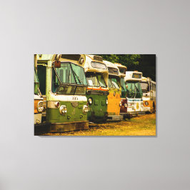 BUS GRAVEYARD CANVAS PRINT LEINWANDDRUCK