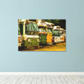 BUS GRAVEYARD CANVAS PRINT LEINWANDDRUCK (Insitu (Holzboden))