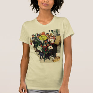 Bus Halt zu Weihnachten T-Shirt