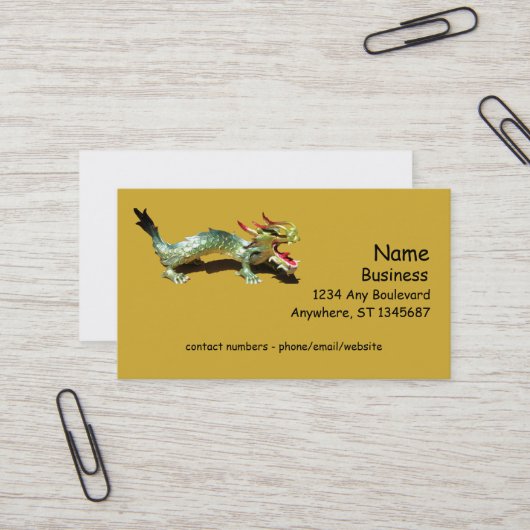 Bus. Karte - Drache (Vorderseite/Rückseite Beispiel)