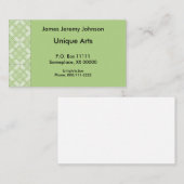 Bus. Karte - Drei Diamantplatten (Vorne/Hinten)