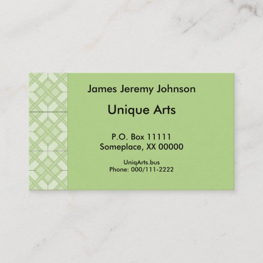 Bus. Karte - Drei Diamantplatten (Vorderseite)