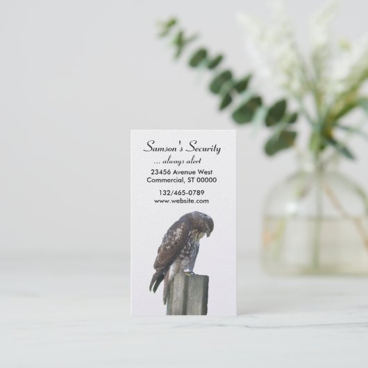 Bus. Karte - Falke (Stehend Vorderseite)