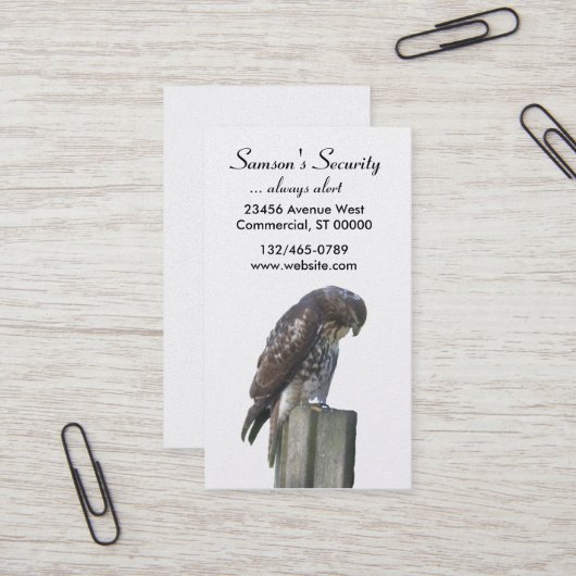 Bus. Karte - Falke (Vorderseite/Rückseite Beispiel)