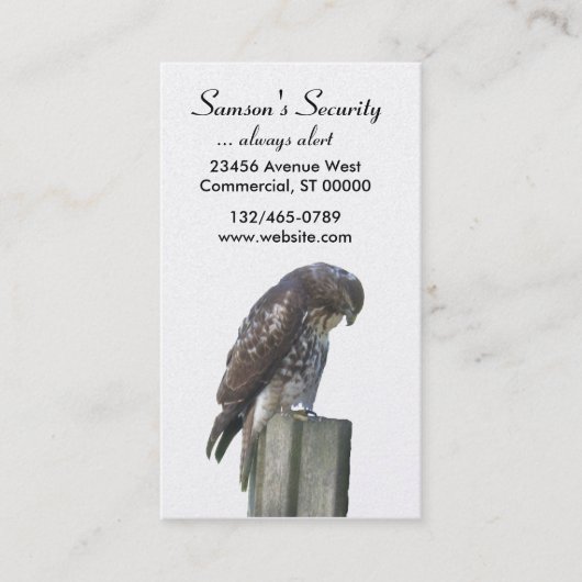 Bus. Karte - Falke (Vorderseite)