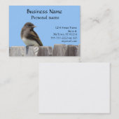 Bus. Karte - Flügelfänger auf Zaun (Vorne/Hinten)