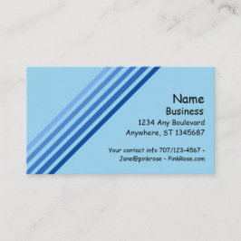 Bus. Karte - Fünf blaue Linien mit Hauptgewicht