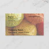 Bus. Karte - Garnbälle (Vorderseite)