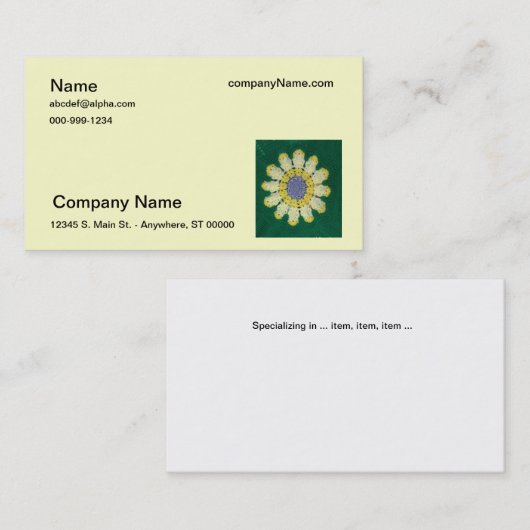 Bus. Karte - Häkelmuster - Dissy (Vorne/Hinten)