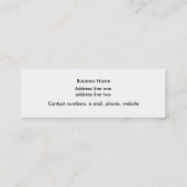 Bus. Karte - Haustür (Rückseite)