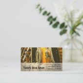 Bus. Karte - Holzkastane (Stehend Vorderseite)