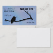 Bus. Karte - Hummingbird Silhouette (Vorne/Hinten)