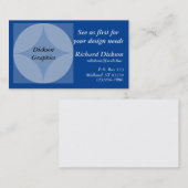 Bus. Karte - Kreise und Diamantgrafik (Vorne/Hinten)