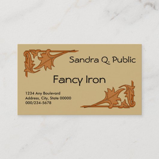 Bus. Karte - Leafarbenhalterungen (Vorderseite)