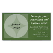 Bus. Karte (mag) - Kreise und Diamantgrafik (Vorderseite)