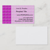 Bus. Karte - Magenta Mosaic Tiles (Vorne/Hinten)