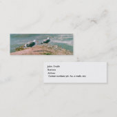 Bus. Karte - Möwen auf Klippe (Vorne/Hinten)