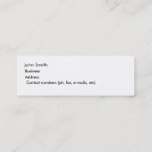 Bus. Karte - Möwen auf Klippe (Rückseite)