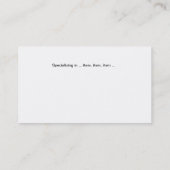 Bus. Karte - Sammelbecken aus Garn (Rückseite)