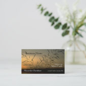 Bus. Karte - Silhouette Gras (Stehend Vorderseite)