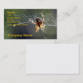 Bus. Karte - Spinne auf Netz (Vorne/Hinten)