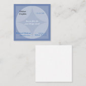 Bus. Karte (sq) - Kreise und Diamantgrafik (Vorne/Hinten)