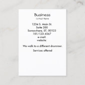 Bus. Karte - Timpani (Rückseite)