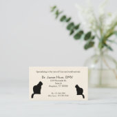 Bus. Karte - Veterinär - Katze (Stehend Vorderseite)