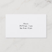 Bus. Karte - Veterinär - Katzen in Regenbogendiama (Rückseite)