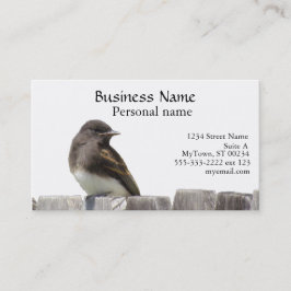 Bus. Karte - Vögel auf Zaun