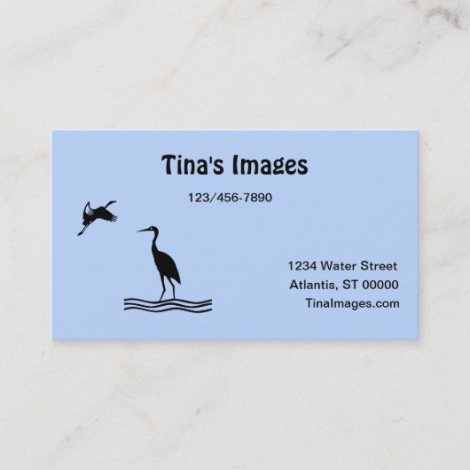 Bus. Karte - Vogelbilder (Vorderseite)