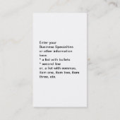 Bus. Karte - Windkraftanlage (Rückseite)