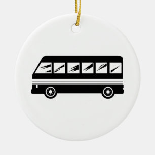 Bus Keramik Ornament