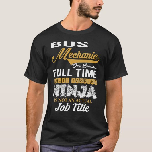 Bus Mechanic MultiTasking T-Shirt (Vorderseite)