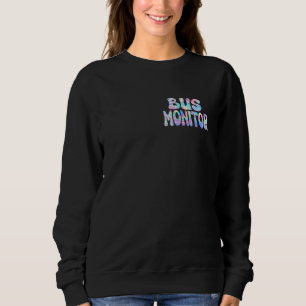 Bus Monitor Groovy Zurück zur Schule Niedlich Teac Sweatshirt